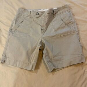 Eddie Bauer‎ Mercer Fit Chino Shorts Women's Size 10 Tan/Khaki